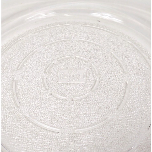 Vintage Glasbake 8.5” Glass Pie Pan Plate Textured Bottom 244 Made in U.S.A - Picture 6 of 7